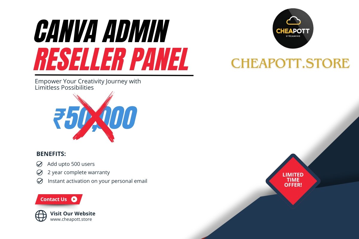 Cheap Canva Admin Reseller Panel Lifetime - Discount Coupon 95% OFF - diginep.shop Store
